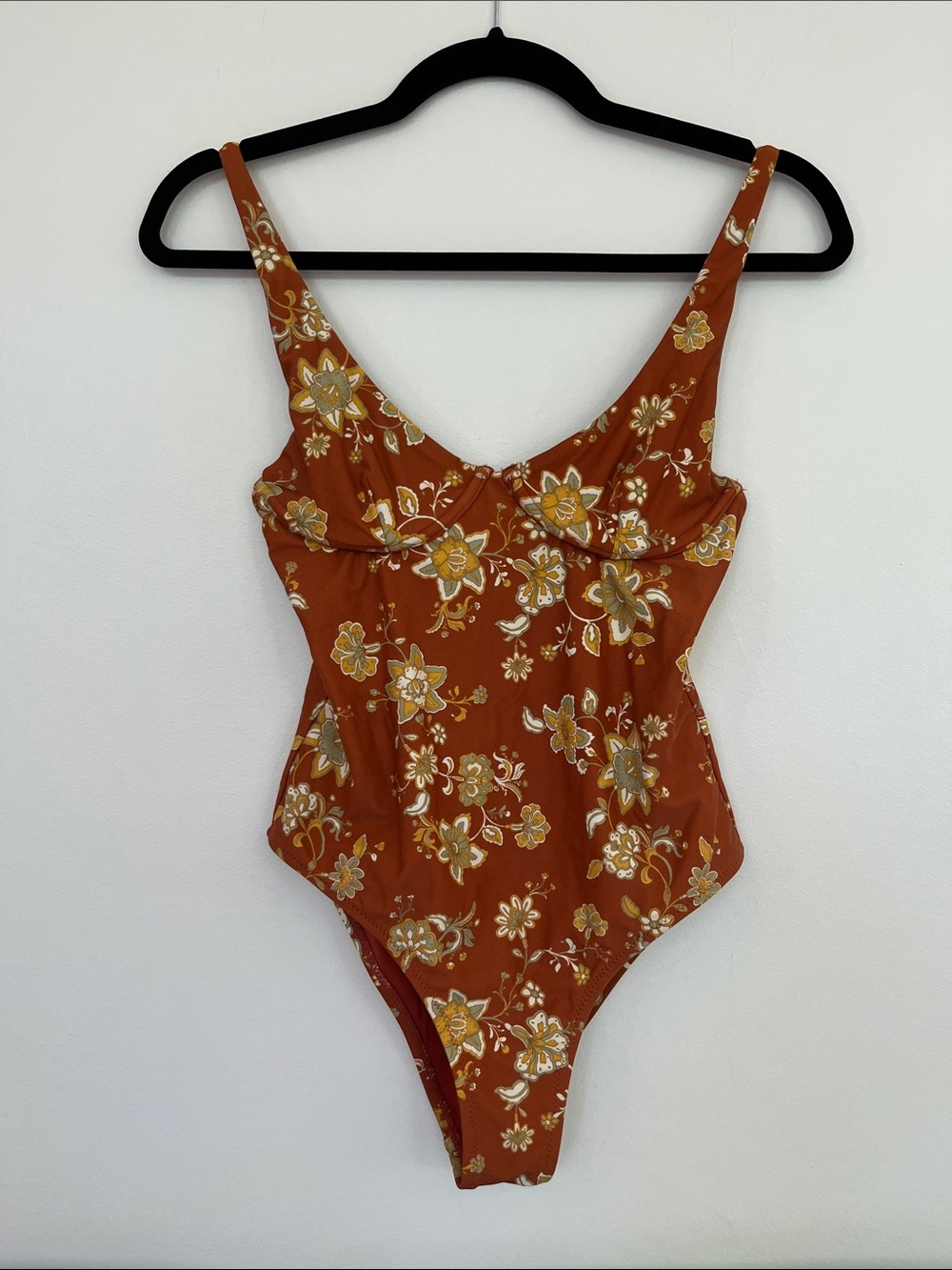 Rhythm Rust Floral One-Piece Swimsuit